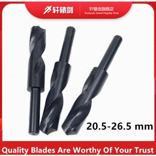 1PC 20.5-26.5 mm 1/2 Inch Dia Reduced Shank HSS Twist Drill Bit 20.5 21 22 22.5 23 23.5 24 24.5 25 25.5 26 26.5 mm