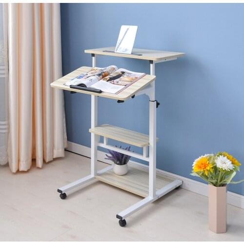 Standing Laptop Desks Adjustable Computer Table for Bedroom Lift Up Bed Table Big Table Size Adjustable Height Computer Desk