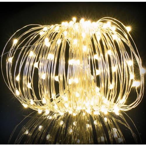 Led copper wire string of stars of lamps copper wire solar lamp light string of waterproof Christmas holiday lights