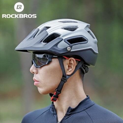 ROCKBROS Bicycle Helmet MTB Road Bike Helmet Ultralight Integrally-molded Head Protection Cap EPS Cycling Helmet Bike Hat