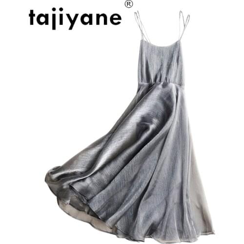 Tajiyane Summer Dress for Women 2021 Beach Sexy Dresses Woman Sleeveless Sundress Ladies Korean High Waist Vestidos Robe HLY46