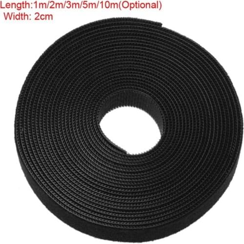 1m/2m/3m/5m/10m Black Cable Organizer Wire Winder Earphone Mouse USB Cord Ties Management 2018 New High Quality