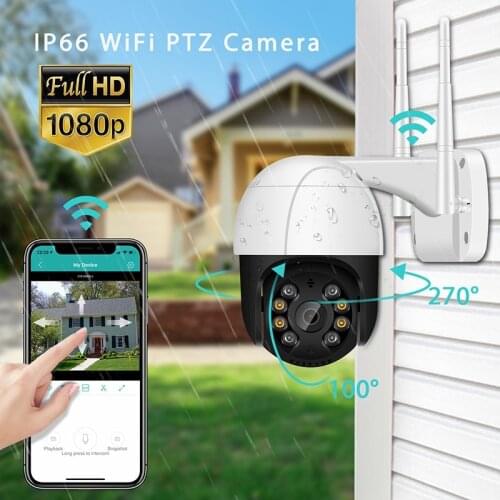 2020 Full HD 1080P Wireless IP Camera Wifi Surveillance IR Colorful Night Vision Two Way Audio Speed Dome AI Camera Outdoor Pet