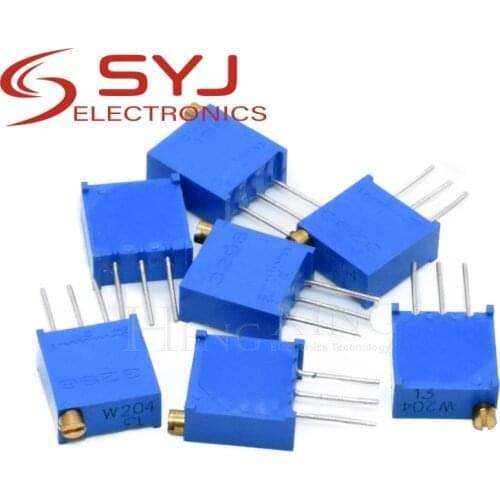 5pcs 3296W 3296 50 100 200 500 ohm 1K 2K 5K 10K 20K 50K 100K 200K 500K 1M ohm 103 100R 200R 500R Trimpot Trimmer Potentiometer