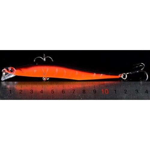 6Colors 10g/12cm Minnow Artificial ABS Plastic Hard Bait 6# With Hook Wobbler 3D Eyes Diving Depth 0.5-1.5M Bionic Bait Fishing