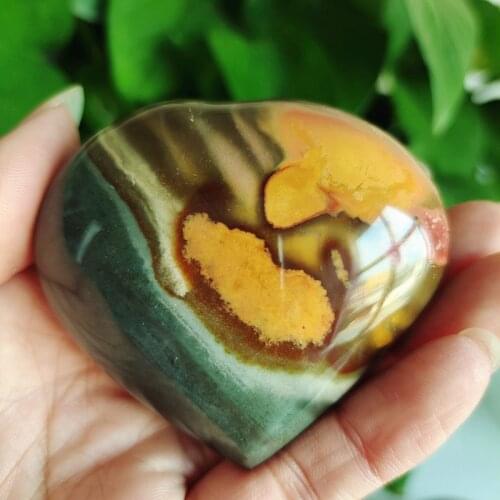 AAA Natural sea stone heart crystal stone mineral specimen crystal stonLove ornament