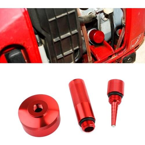 Areyourshop Aluminum Extended Run Gas Cap Oil Funnel Magnetic Dipstick For Honda Generator