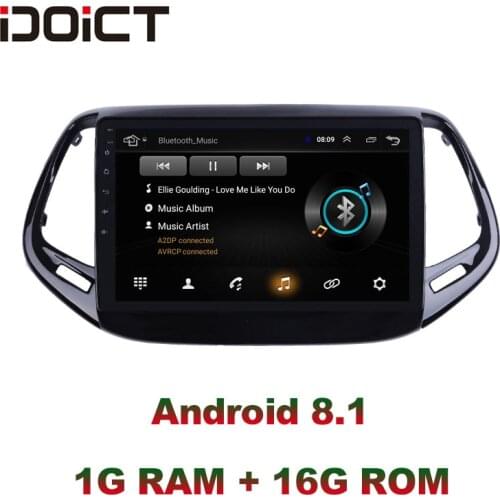 IDOICT Android 8.1 Car DVD Player GPS Navigation Multimedia For JEEP Compass Radio 2017 car stereo wifi