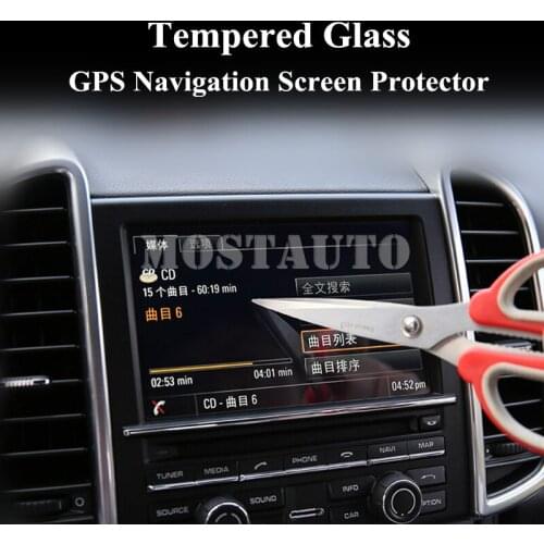 For Porsche Cayenne Tempered Glass GPS Navigation Screen Protector 2011-2015 1pcs Car Accessories Interior Car Decor Car Trim