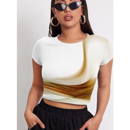 3d Tshirt Abstract T shirt Women Psychedelic Tshirts Casual Art Funny T shirts Harajuku T-shirts 3d Short Sleeve Punk Rock