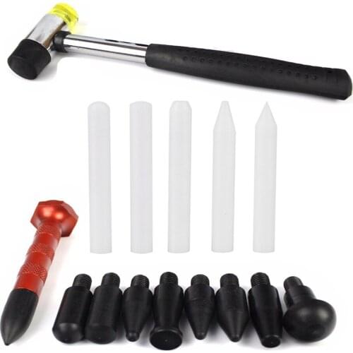 PDR TOOLS Dent Removal Paintless Dent Repair Tool Auto Repair Tools Hammer Aluminum Tap Down Pen 15 pcs/set
