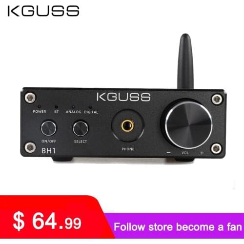 KGUSS BH1 DAC QCC3008 Bluetooth 5.0 CS8406 Audio Decoder PCM5102A APTX Headphone Amplifier AMP