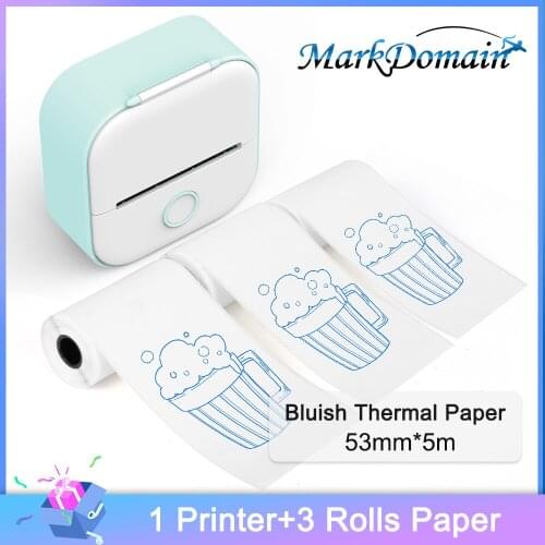 Phomemo T02 Mini Portable Thermal Printer Paper Photo Pocket Thermal Printer 53 mm Printing Wireless No Ink Bluetooth-Compatible