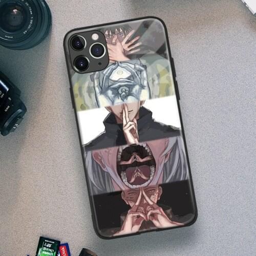 Jujutsu Kaisen Anime Soft TPU Glass Phone Case for IPhone SE 6s 7 8 Plus X Xr Xs 11 12 Mini Pro Max Samsung