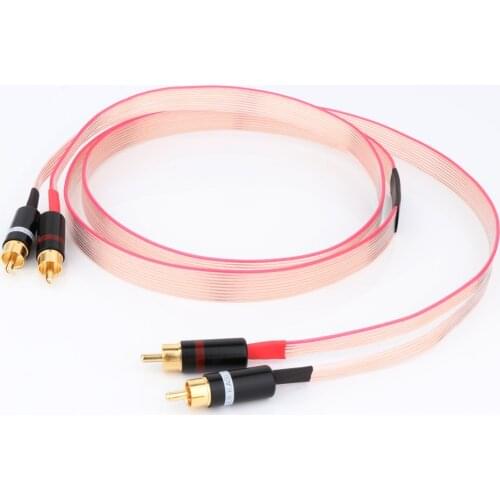 Hifi Nordost Red Dawn OCC Copper Signal RCA Cable With Gold Plated Kimber RCA Plug Interconnect Cable