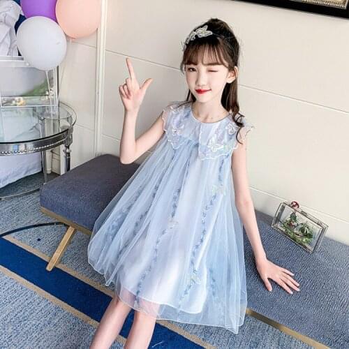 Girls dress summer new Korean style Western girl princess dress baby gauze dress children summer dress