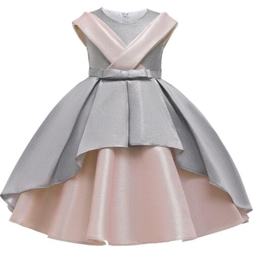 Princess Girls Dress Wedding Party Dresses Children Kids Prom Gown Vestidos Formal Baby Christmas Children Clothing With big Bow