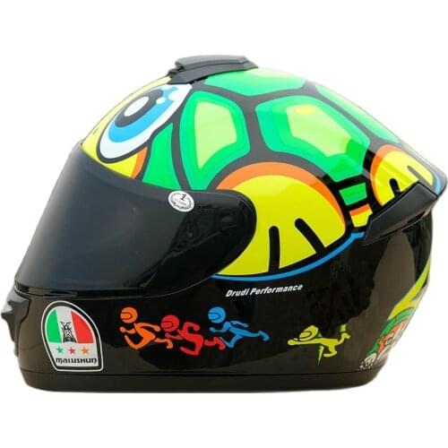 Big eye sprouting helmet Motorcycle helmet women child motorcross equipment protect personality full Face motor helmet