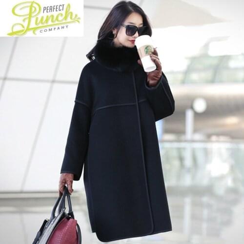 Korean Wool Coat Women Elegant Ladies Coats and Jackets Spring Autumn Long Jacket Abrigos Mujer Invierno 2021 u57024 YY667