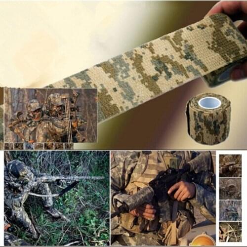 10Roll/pack Mixed 4.5M*5CM Waterproof Outdoor Camo Hiking Camping Hunting Camouflage Stealth Tape Wraps