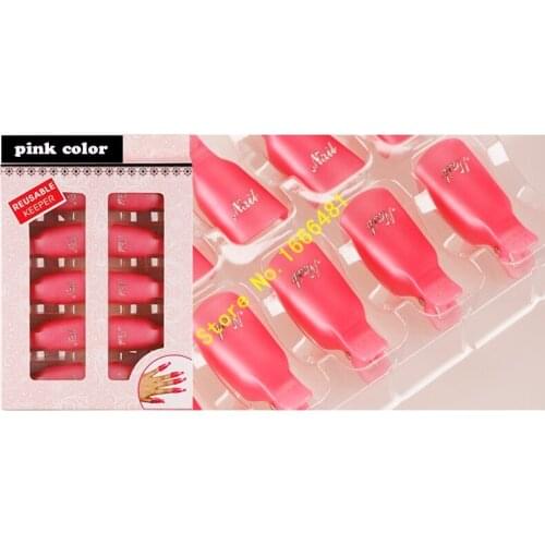 10 Pcs/Lot Remover Gel Polish Nail Art Soakers UV Nail Degreaser Polish Wrap Tool Nails Remover Soak Off Cap Clip