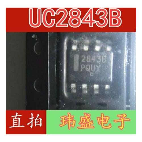 10pcs UC2843B 2843B UC2843BD1R2G SOP-8
