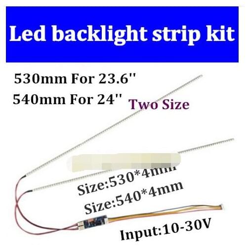 15set 23.6" 530mm 15set 540mm 24" Adjustable brightness led backlight strip kit,Update inch LCD ccfl panel to LED backlight