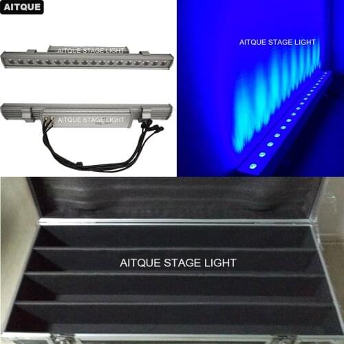 4lot/CASE)Outdoor dj lighting dmx controller led lights 18x3w led rgb 3 watt dmx 512 Spotlight LED Street wall washer case
