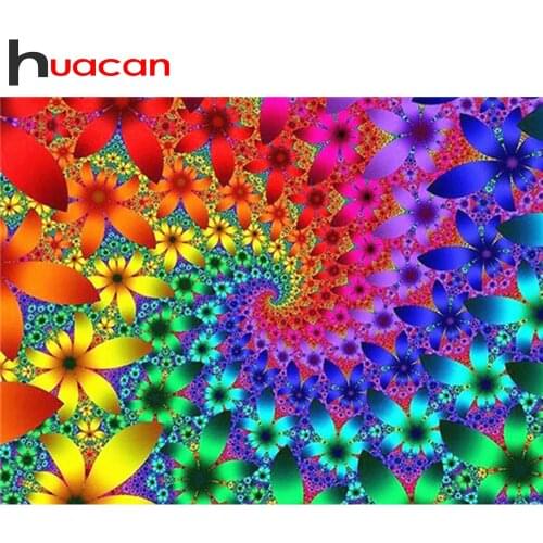 Huacan Diamond Embroidery Scenic Diamond Painting Full Square/Round New Arrival Flower Diamond Art Home Decor