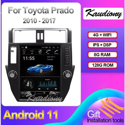 Kaudiony 10.4" Android 10.0 For Toyota Prado Car Multimedia Player Auto Radio Automotivo GPS Navigation Stereo DSP 4G 2010-2017