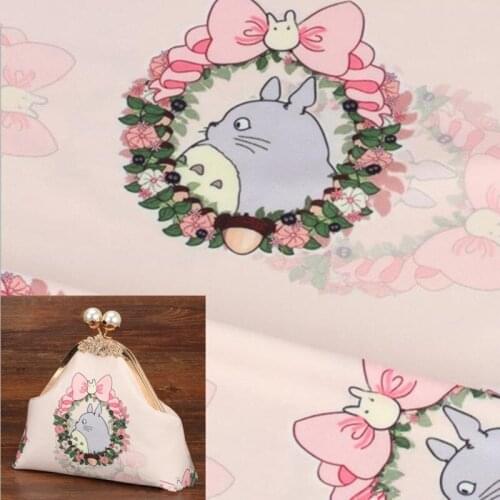 FYS12 1meter Totoro Gambiered Guangdong Gauze Japanese Dress Fabric Cheongsam Fabric For Women Dress Handwork Accessories