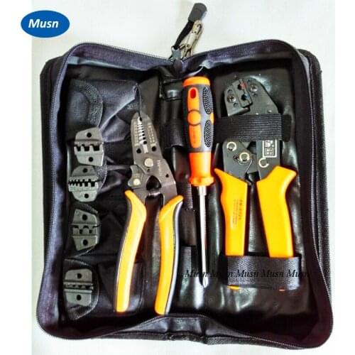FSK-0725N COMBINATION TOOLS CRIMPING PILER 0.5-2.5mm2 + wire stripper 0.9-6mm2 + wire pressing module4x(0.25-16mm2) connectors