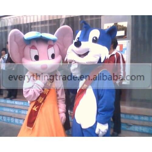 Hot sale Cute Adult lovely happy lover mouse mascot fancy dress costumes cartoon party costumes adult size