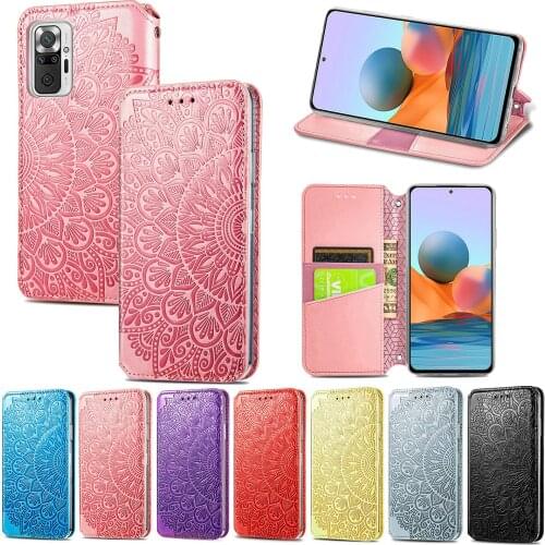 Leather Case for Xiaomi Mi 11 Lite Coque Redmi Note 10 10S K40 Pro Plus Wallet Cover Magnetic Flip Full Protective Phone Fundas