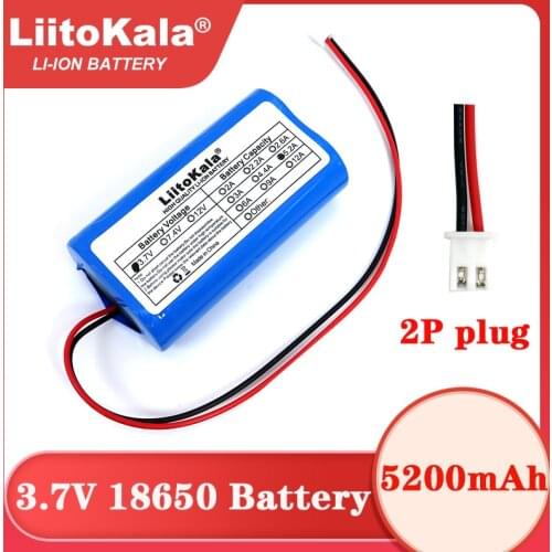 3.7V 18650 Lithium Battery Pack 1S 3000mAh 5200mAh Fishing LED Light Bluetooth Speaker 4.2V Emergency DIY batteries with PCB