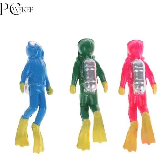 Miniature Oceans Scene Model Figurine Underwater World Sea Explore Diver 3D Doll New