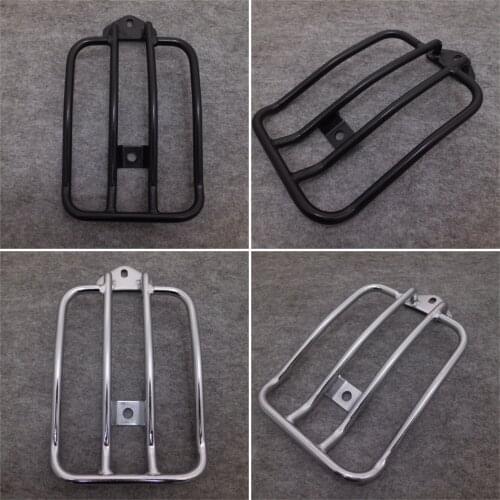 Motorcycle Black Silver Rear Solo Seat Fits Luggage Rack Support Shelf For Harley Sportster lron XL883 1200 2004-2019