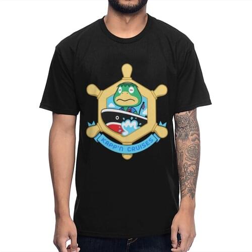 Animal Crossing KAPP'N CRUISES T-shirt For Man Anime Round Neck Pure Cotton S-6XL Big Size Homme Tee Shirt