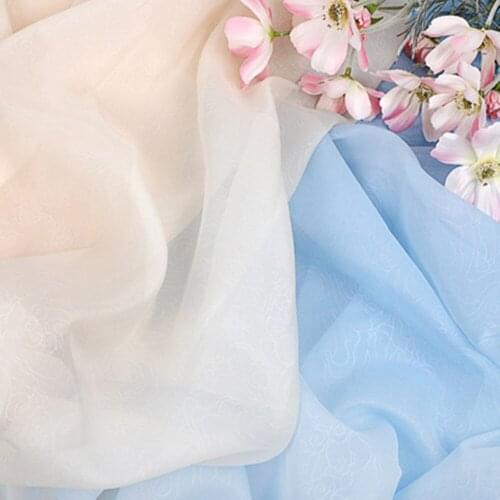 1Meter Auspicious Cloud Obscure Pattern Soft Mesh Fabrics Patchwork for DIY Sewing Dolls Dress Crafts Handmade Cloth Materials