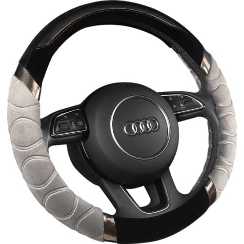 New steering wheel cover,3D Helix Line Steering-wheel High Quality Velvet Steering Wheel Cover Car Styling ,оплетка на руль