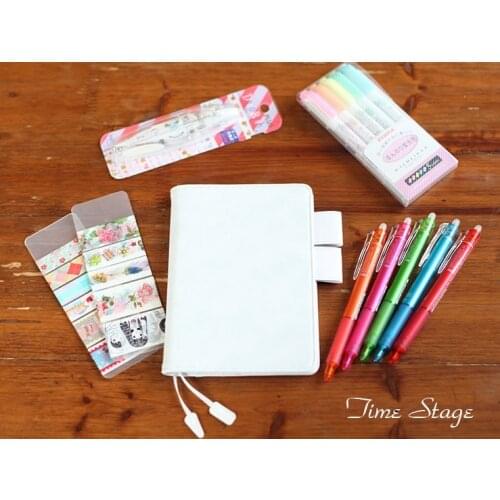 Summer limit jadeite japan A6 a5 notebook stationery diary billbook hobo specifications cover japanese style cover pu leather