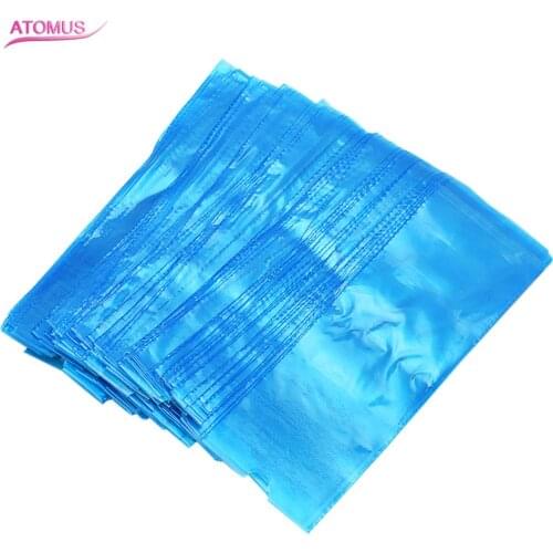 ATOMUS Tattoo Accessory 200pcs Disposable Blue Tattoo Clip Cord Sleeves Bags Covers Bags for Tattoo Machine Permanent Makeup