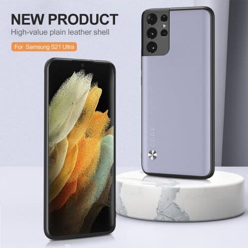 Luxury Plain Leather TPU Bumper Shockproof Coque For Samsung Galaxy S20 S 20 21 FE S21 Plus Note 20 Ultra A51 A71 M21 A30S Case