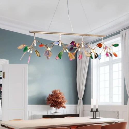 Nordic Luxury LED Chandeliers Modern Kitchen Living Room Decoration Ceiling Chandelier Lighting Home Master Bedroom Indoor Lamp