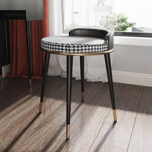 Nordic Living Room Hotel Dressing Stools Modern Minimalist Apartment Dormitory Ottomans Bedroom Household Furniture Low Stool
