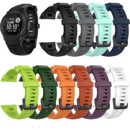 Replacement Silicone Adjustable Watch Band Wrist Strap for Garmin Instinct ремешок для часов