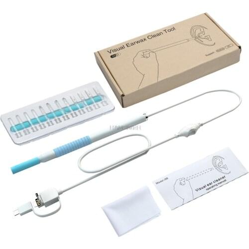 Visual earwax spoon endoscopic smart hd ear scoop home artifact visible light emitting ear of the amount of ears