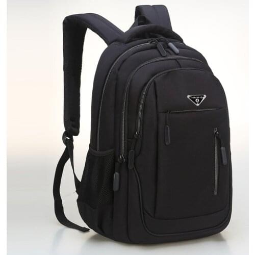 Pack for Male Large Capacity Men Backpack Laptop 15.6 Oxford Solid Multifunctional School Bags Travel Schoolbag Back Backpacks