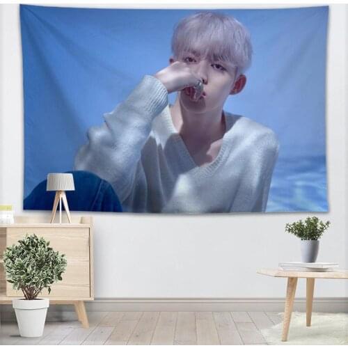 High Quality Seventeen SCOUPS Tapestry Wall Hanging Tapestries Cloth Fabric Print For Living Room Decorative Wall Blanket 0512
