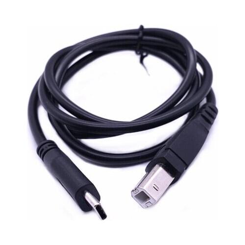 USB Printer Cable USB 2.0 Cord Type C Male To Type B Male Printer Scanner Cable High Speed for Oki ML1120 / 511DN